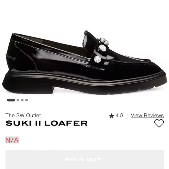 Barely used Stuart Weitzman Suki ll Loafer size 39 (8.5) - Picture 3 of 8